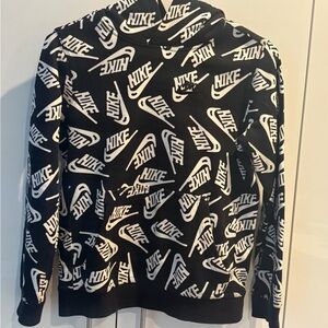 Boys Nike Black&White Logo Boys Hoodie- EUC